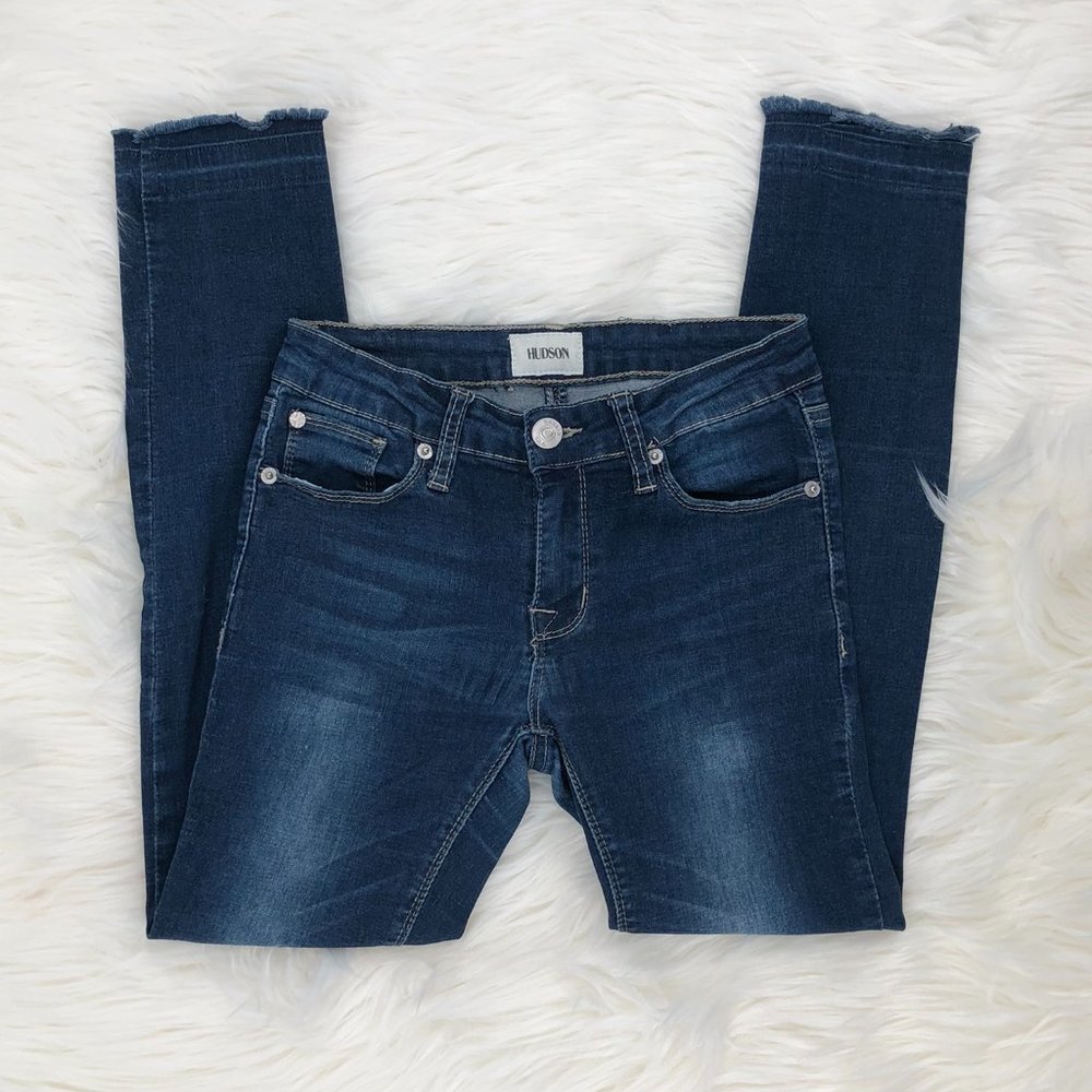 Hudson Jeans Girls Distressed Skinny‎ Denim Jeans Size 12